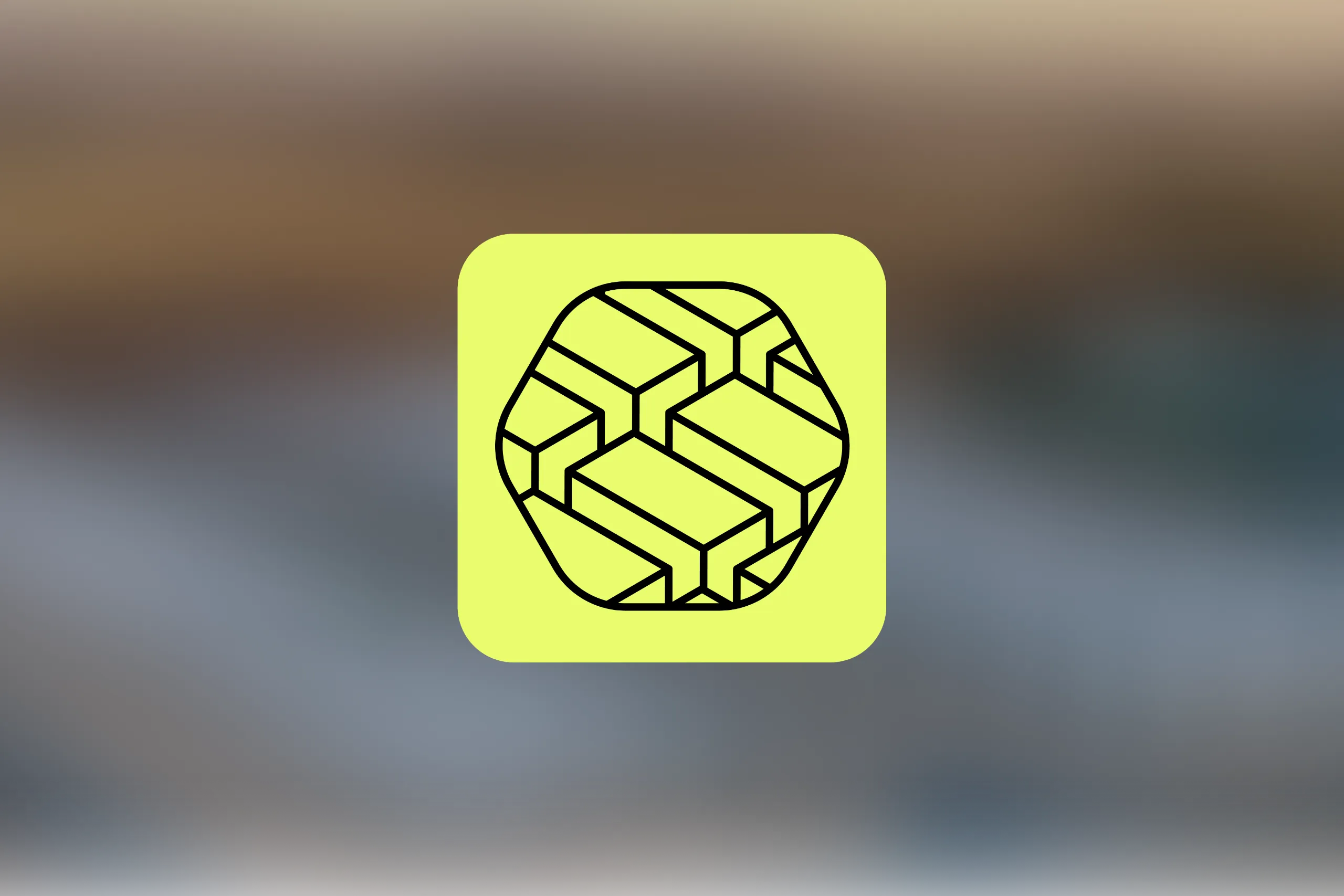 Gridsolve icon on blurred background